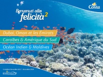 Costa Croisières sort une brochure dédiée aux "soleils d’hiver" Costa Croisières sort une brochure dédiée aux "soleils d’hiver"