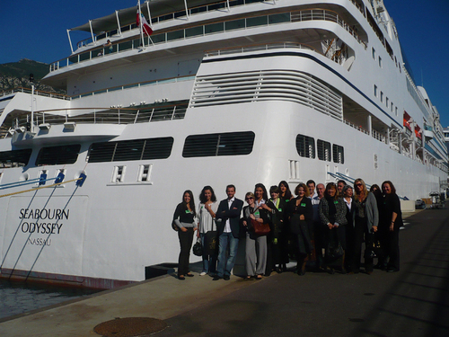 CIC, agent général pour la France et Monaco, a convié une quinzaine d’agents de voyages à venir découvrir Seabourn Odyssey, en escale à Monaco