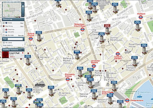 HotelMap.com propose en temps réel les disponibilités et les réductions proposés par les hébergements du périmètre choisi pour une date donnée