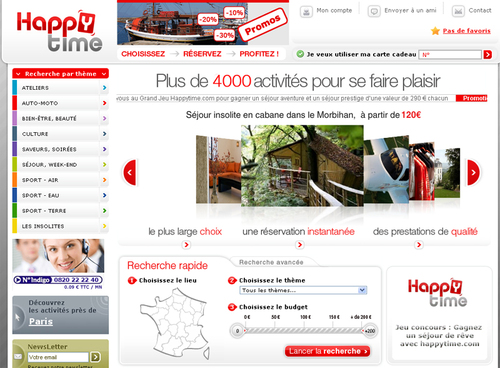 Happytime.com : la centrale de résa de loisirs en France s'ouvre au B2B Happytime.com : la centrale de résa de loisirs en France s'ouvre au B2B