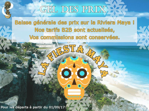 Empreinte le spécialiste du Mexique lance son opération « Fiesta Maya ». - DR Empreinte le spécialiste du Mexique lance son opération « Fiesta Maya ». - DR