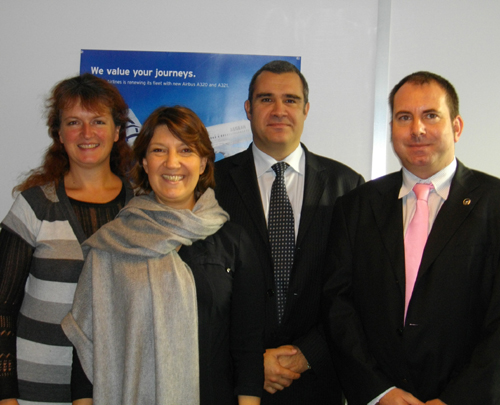 L’équipe commerciale à Paris. De gauche à droite : Lynda Betsch – Sales Representative, Valérie Broquet – Sales Representative, Pierre-Emmanuel Duband – Country Manager France et Belgium, Sébastien Ferriere – Sales Support France L’équipe commerciale à Paris. De gauche à droite : Lynda Betsch – Sales Representative, Valérie Broquet – Sales Representative, Pierre-Emmanuel Duband – Country Manager France et Belgium, Sébastien Ferriere – Sales Support France