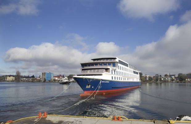 Le "Ventus Australis" se prépare à rejoindre son sister-ship /photo CA Le "Ventus Australis" se prépare à rejoindre son sister-ship /photo CA