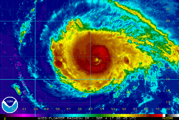L'ouragan Irma le 5 septembre 2017 - © NOAA / wikicommons