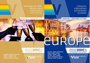 Les deux nouvelles brochures de Visit Europe pour l'hiver 2017/2018 - DR : Visit Europe
