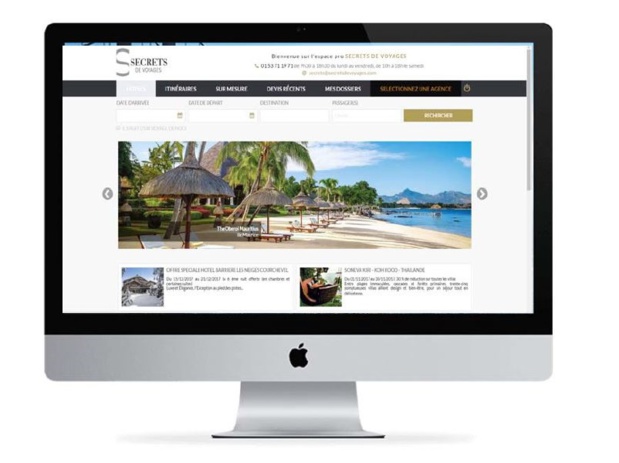 Le nouveau site professionnel de Secrets de Voyages en direction des agences - DR Le nouveau site professionnel de Secrets de Voyages en direction des agences - DR