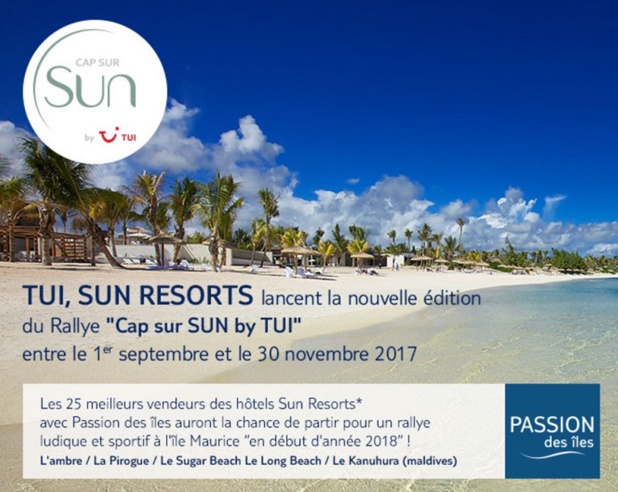 TUI lance un challenge en partenariat avec Sun Resorts