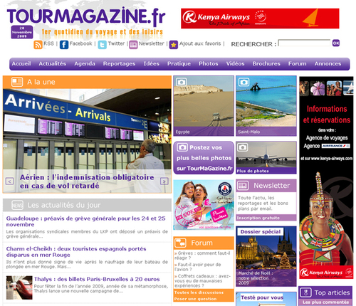 Cliquer pour voir la nouvelle maquette de TourMaGazine.fr Cliquer pour voir la nouvelle maquette de TourMaGazine.fr