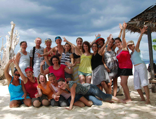 Le groupe d'AGV invitées par Vacances Transat Le groupe d'AGV invitées par Vacances Transat