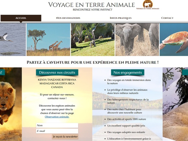 6 destinations sont actuellement disponibles sur Voyage en terre animale - Crédit photo : Voyage en terre animale