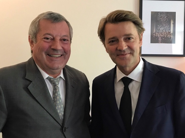 roland Eguy, président confédéral de l'UMIH et François Barouin, président de l'association des maires de France - DR UMIH