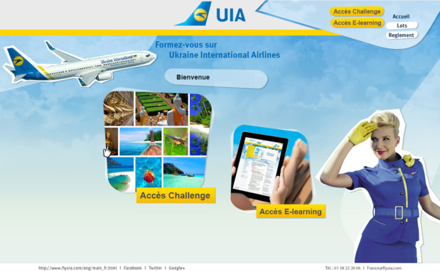 UIA propose son challenge des ventes en parallèle de son e-learning - Capture d'écran