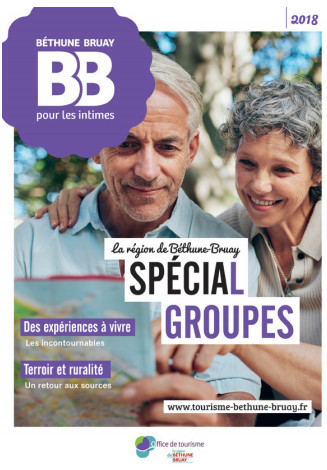 Couverture de la brochure Groupes 2018 de l'OT de Béthune-Bray - DR : OT de Béthune-Bray