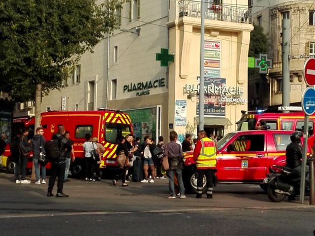 Cordon de sécurité à Marseille dans le 1er arrondissement - Photo : J.P.