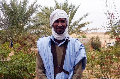 Mohamed Aïdara, gérant du Maure Bleu à Chinguetti Mohamed Aïdara, gérant du Maure Bleu à Chinguetti