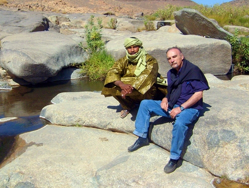 Maurice Freund, dernièrement en Algérie avec un collaborateur, à l'occasion du SITEV / V.N.