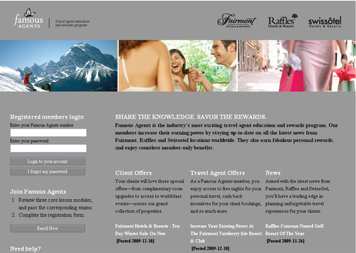 Fairmont Hotels lance le programme Famous Agents Fairmont Hotels lance le programme Famous Agents