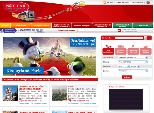 Not’Car Tourisme : le site Internet fait peau neuve Not’Car Tourisme : le site Internet fait peau neuve