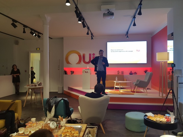 Benoit Bouffart présente la nouvelle stratégie de Oui.Sncf Crédit : i-tourisme Benoit Bouffart présente la nouvelle stratégie de Oui.Sncf Crédit : i-tourisme