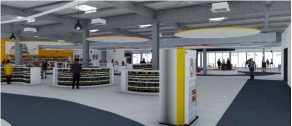 maquette du futur hall pensé pour l'Aéroport Montpellier Méditerrannée - DR AMM