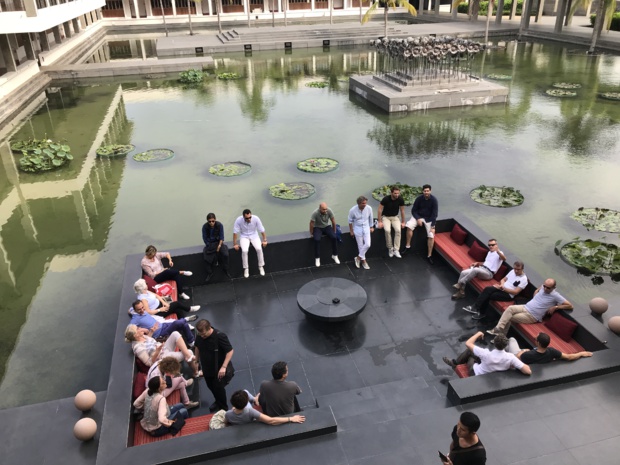 La Causerie de Jamel Chandoul, directeur commercial d'Amadeus à l'Intercontinental Chennai Mahalalipuram Resort/photo JDL La Causerie de Jamel Chandoul, directeur commercial d'Amadeus à l'Intercontinental Chennai Mahalalipuram Resort/photo JDL