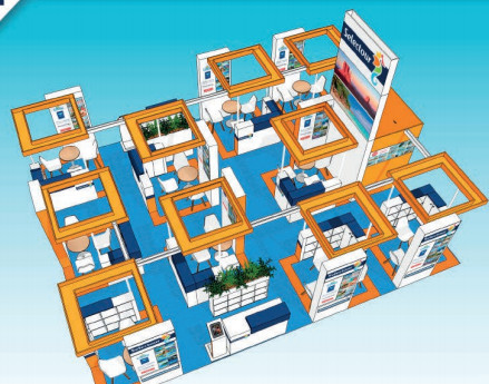 Le Stand Selectour qui sera présent sur plusieurs salons grand public en 2018 - DR