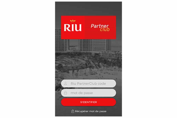 La nouvelle application dans le cadre du Riu PartnerClub - DR