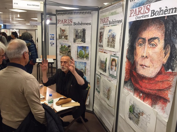 Séance de dédicace au Rendez-vous du Carnet de Voyage à Clermont-Ferrand - DR JPC Séance de dédicace au Rendez-vous du Carnet de Voyage à Clermont-Ferrand - DR JPC