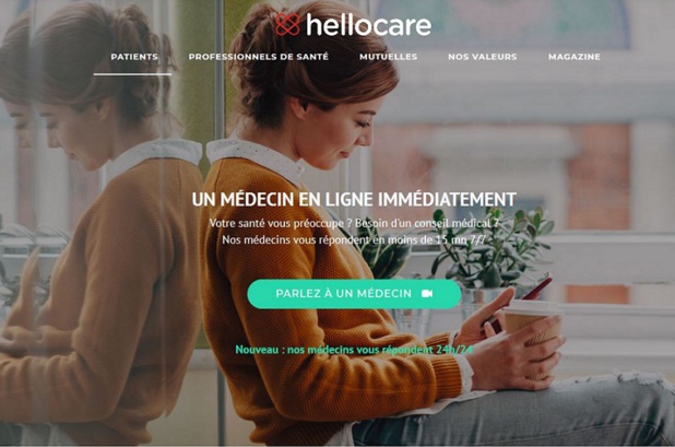 Hellocare permet de joindre un médecin français à l'étranger - copie d'écran hellocare