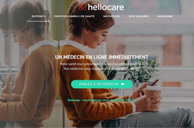 Hellocare permet de joindre un médecin français à l'étranger - copie d'écran hellocare