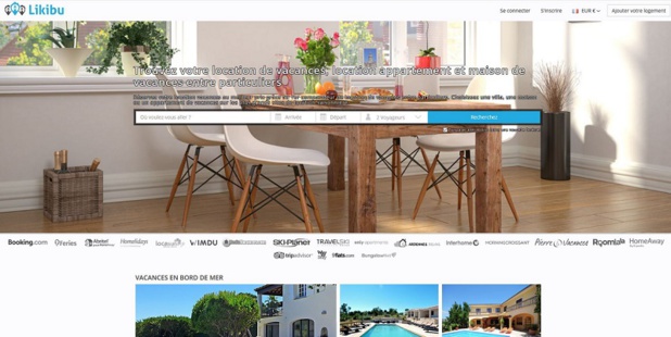 La start-up Likibu propose de comparer les prix des locations de vacances - copie d'écran Likibu