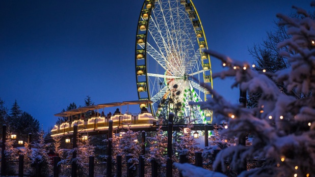 La grande roue sous la neige - Crédit photo : Europa Parks La grande roue sous la neige - Crédit photo : Europa Parks