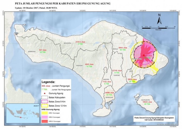 Bali : peu de tour-opérateurs touchés par l'éruption du Mt. Agung