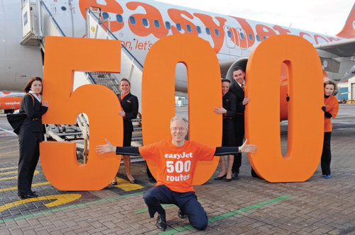 easyjet célèbre ses 500 routes en Europe