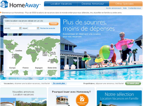 HomeAway joue les intermédiaires entre propriétaires et vacanciers