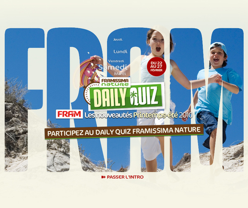 Fram : Daily Quizz spécial sur le Framissima Nature de Soustons Fram : Daily Quizz spécial sur le Framissima Nature de Soustons