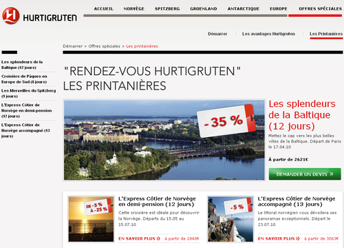 Hurtigruten lance des ventes flash Hurtigruten lance des ventes flash