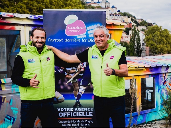 David Chevalier avec Frédéric Michalak, le nouveau visage de Couleur Groupe - Crédit photo : Couleur Groupe