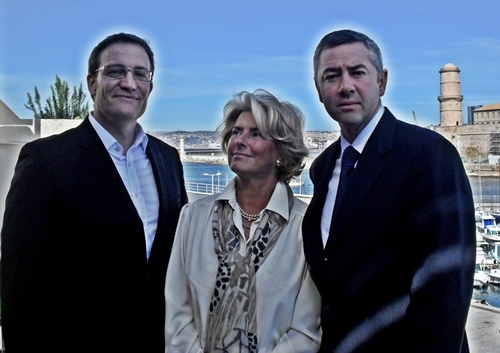 De gche a dte : Marc-Pierre Lebeault, directeur Comptes nationaux, Catherine Hillenweck, directeur VIP et relationship support et Eric Audoin, directeur général, qui a succédé dernièrement à Régis Chambert