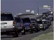 Exode à La Nouvelle-Orléans avant le dévastateur cyclone Katrina Exode à La Nouvelle-Orléans avant le dévastateur cyclone Katrina