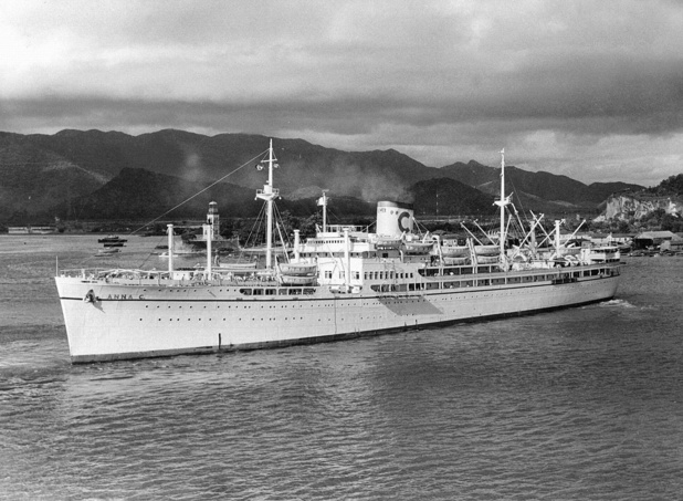 La saga Costa débute en 1948 avec le Anna C premier transatlantique à traverser l'Atlantique Sud après la Seconde Guerre mondiale. Collection Costa.