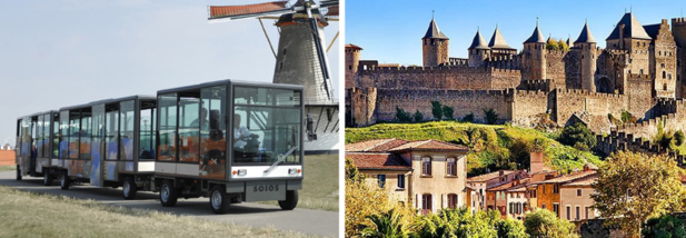 Carcassonne Agglo a fait l'acquisition d'un train touristique électrique - DR Carcassonne Agglo a fait l'acquisition d'un train touristique électrique - DR