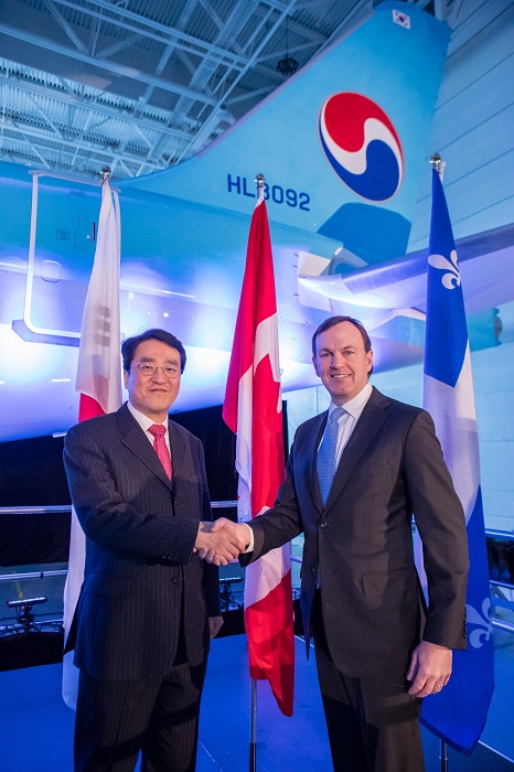La cérémonie officielle de livraison du nouvel appareil s’est déroulée le 22 décembre dernier à l’usine de fabrication de Bombardier située à Mirabel, au Québec - DR