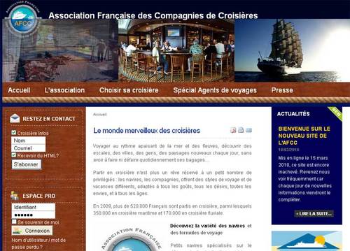 Le nouveau site de l’association afcc-croisières.fr répertorie les agences de voyages labellisées