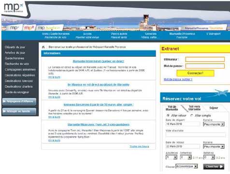 Marseille Provence : l'aéroport met en ligne un Extranet pour les professionnels Marseille Provence : l'aéroport met en ligne un Extranet pour les professionnels