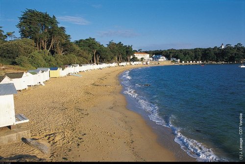 Cabines de la plage de Noirmoutier