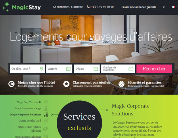 Le site MagicStay.com - DR