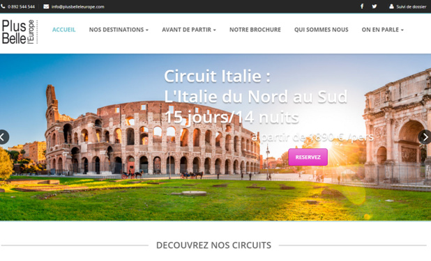 Le site de Plus Belle l'Europe - Capture écran Le site de Plus Belle l'Europe - Capture écran