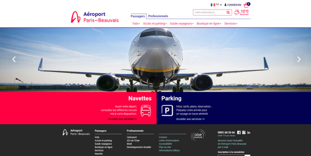 Paris Beauvais renforce sa stratégie digitale Crédit : aeroportparisbeauvais.com Paris Beauvais renforce sa stratégie digitale Crédit : aeroportparisbeauvais.com