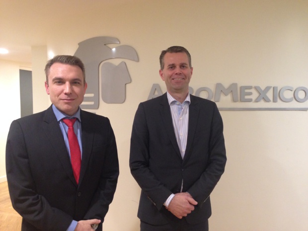 Emmanuel Oswald, directeur commercial France et Paul Verhagen, vice-président International Market d'Aeromexico. - CL